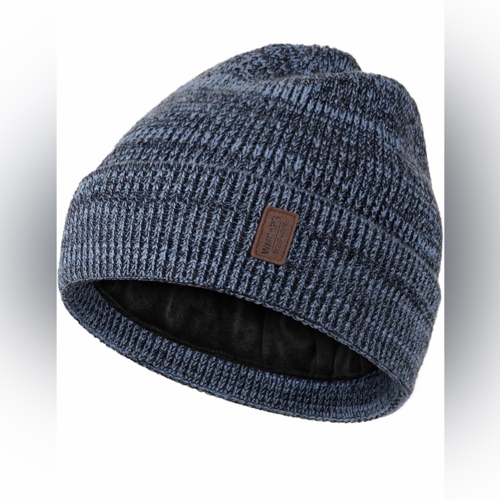 Blue Knit Beanie